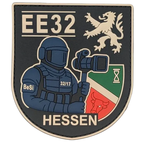 High-contrast police back patch