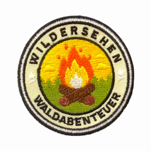 Round embroidered scout event patch
